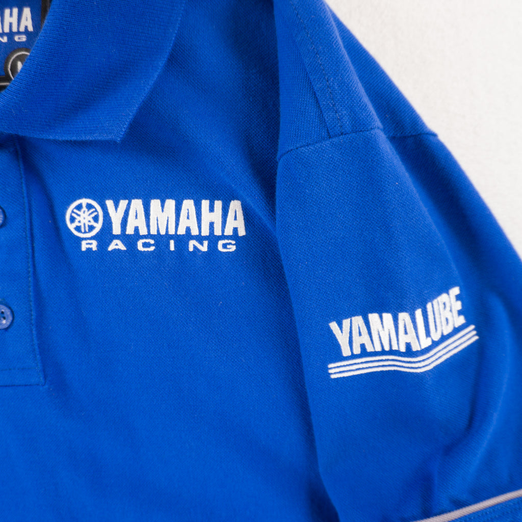 Yamaha Racing Синя Тениска с Яка