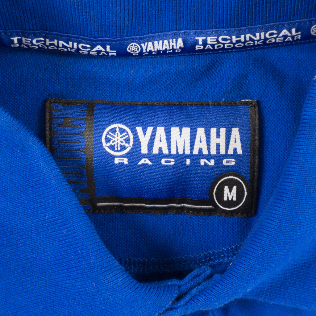 Yamaha Racing Синя Тениска с Яка