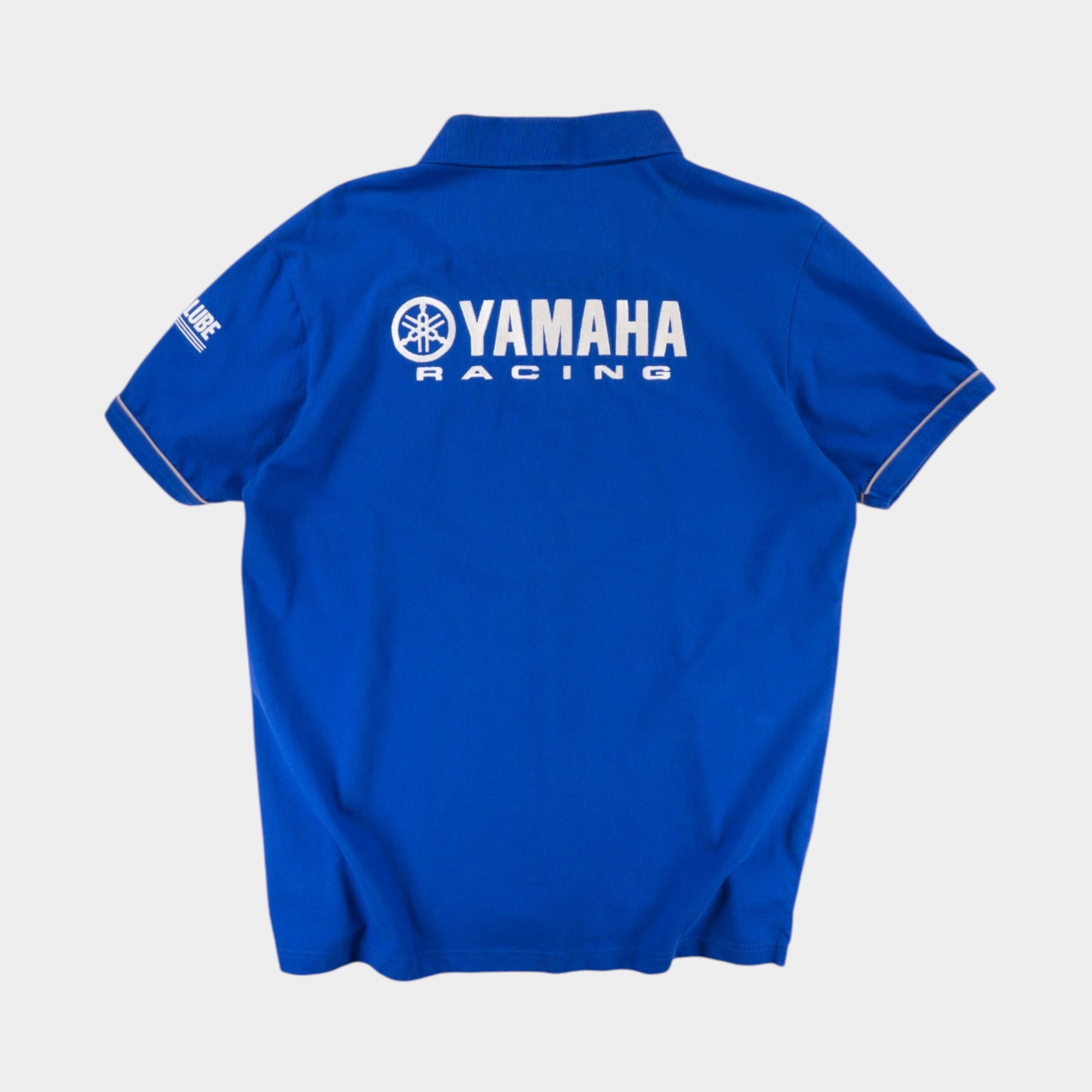 Yamaha Racing Синя Тениска с Яка
