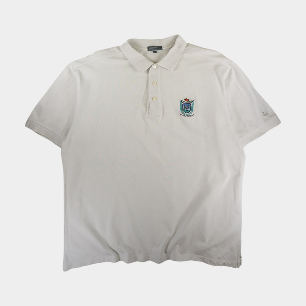 Lyle & Scott Бяла Тениска с Яка