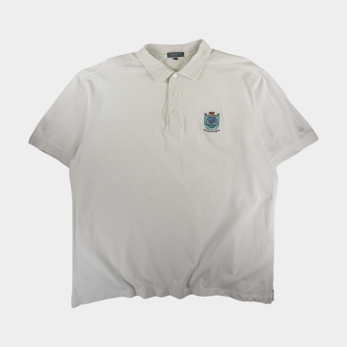 Lyle & Scott Бяла Тениска с Яка