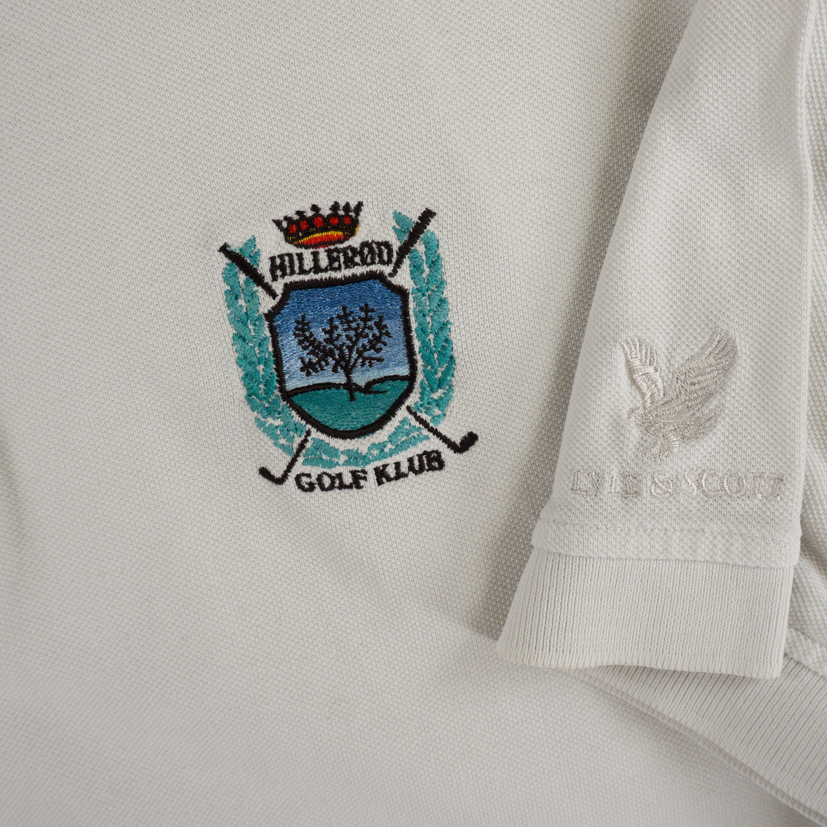 Lyle & Scott Бяла Тениска с Яка