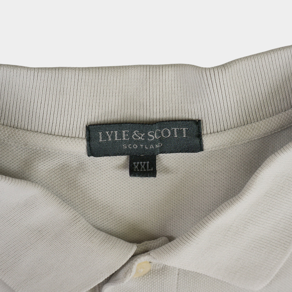Lyle & Scott Бяла Тениска с Яка