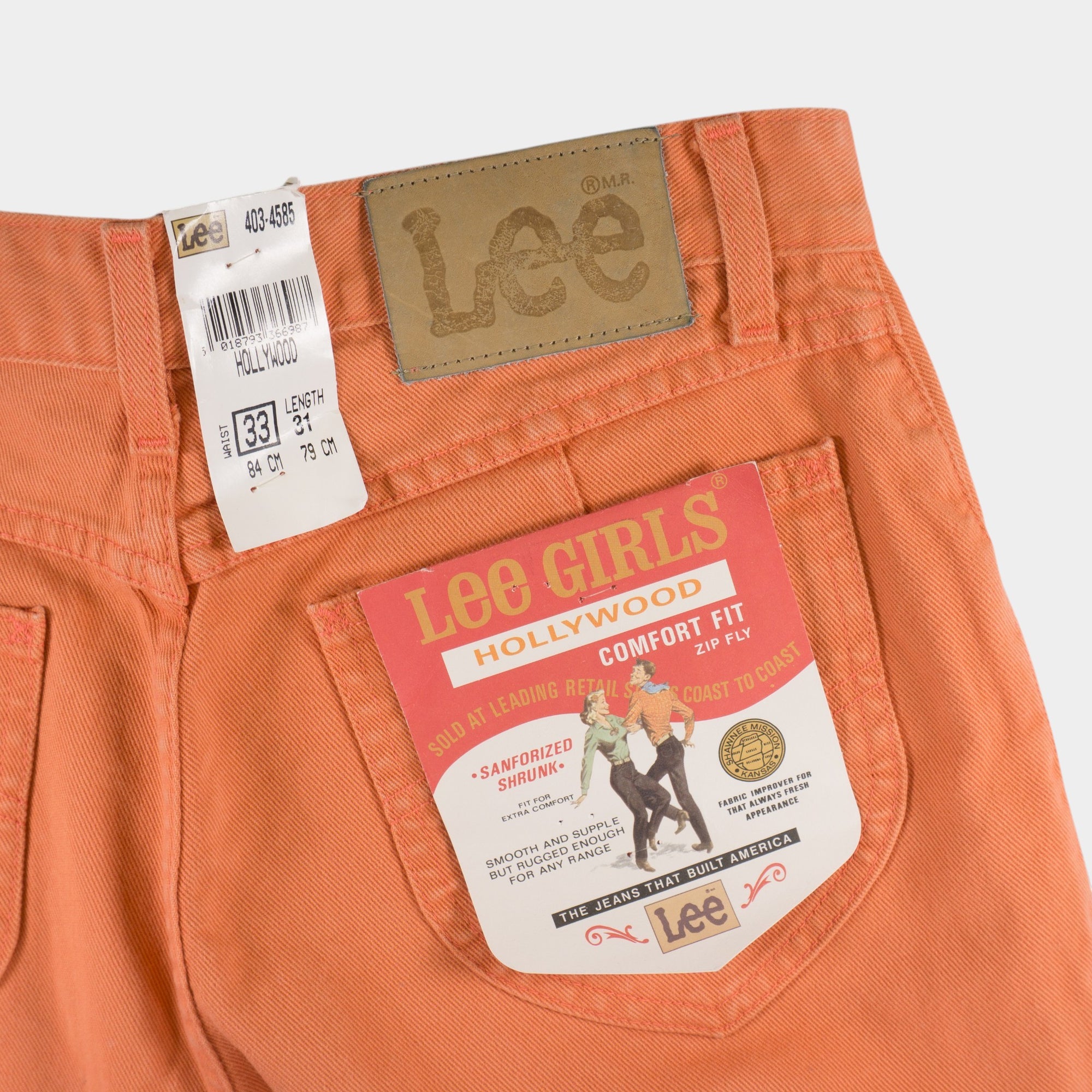 Lee Vintage Оранжеви Дънки