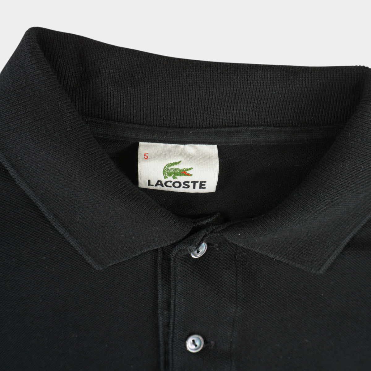 Lacoste Черна Блуза с Яка