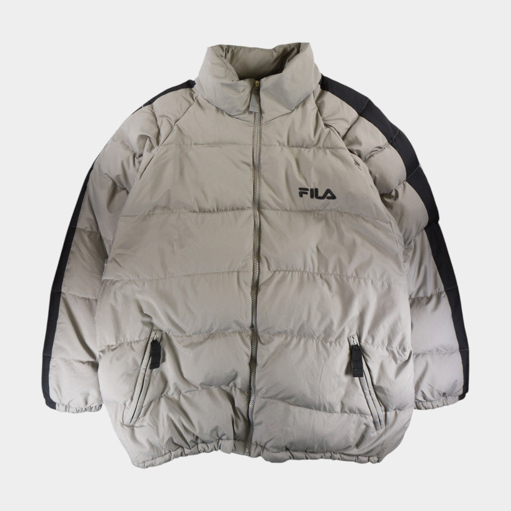 Fila Винтидж 2000-те Сиво Пухено Яке