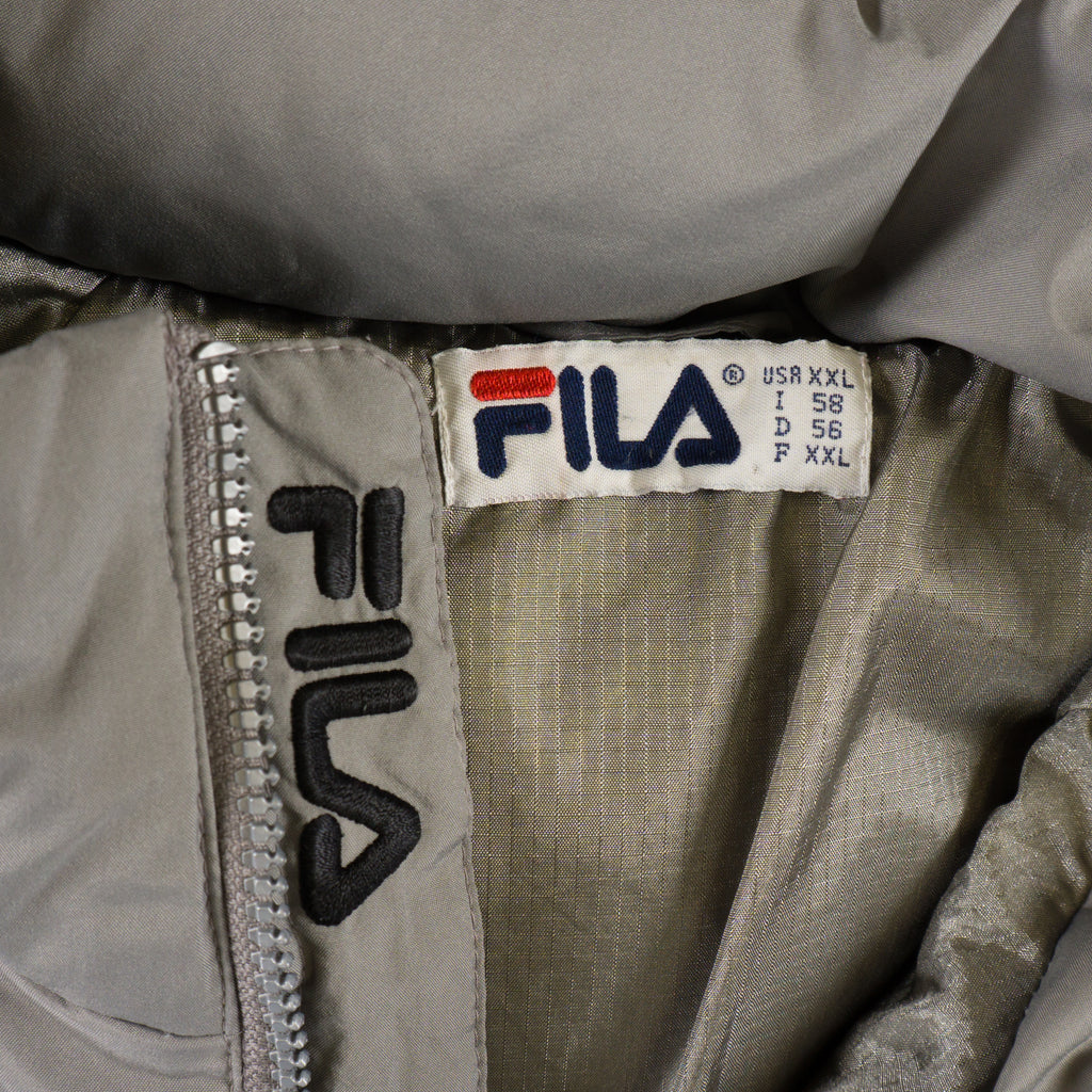Fila Винтидж 2000-те Сиво Пухено Яке