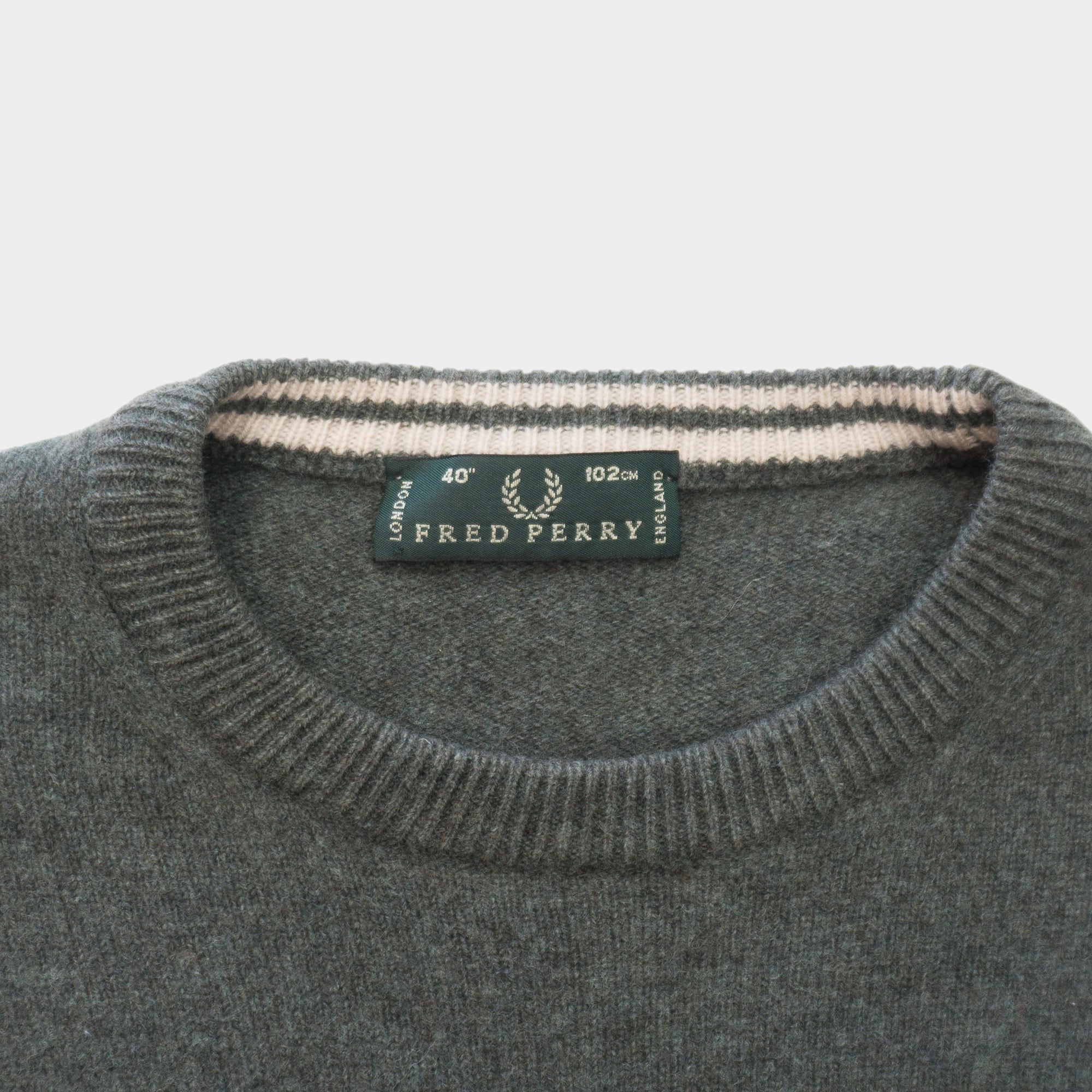 Fred Perry Vintage Вълнен Пуловер