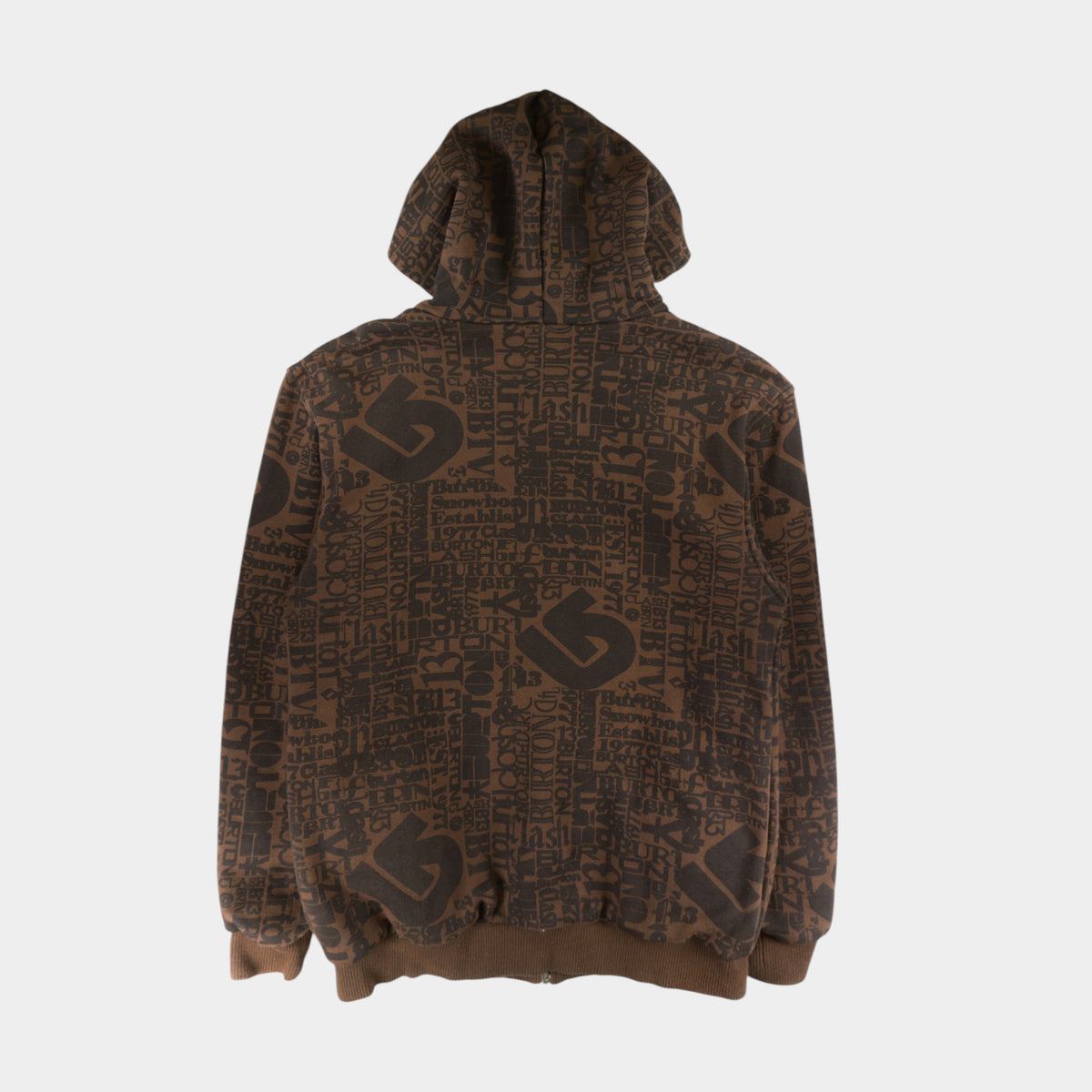 Burton Кафяв Двулицев Суичър с Цип