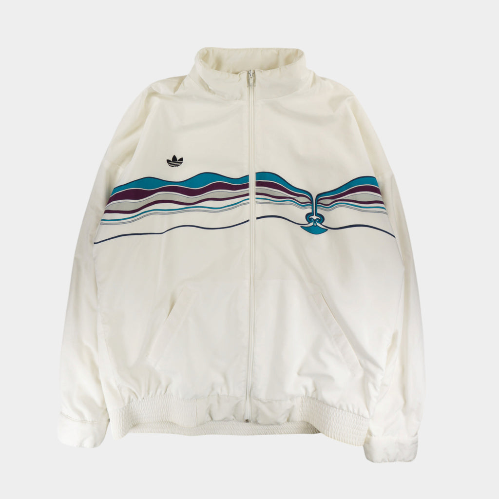 Adidas Винтидж 80-те Бяло Горнище