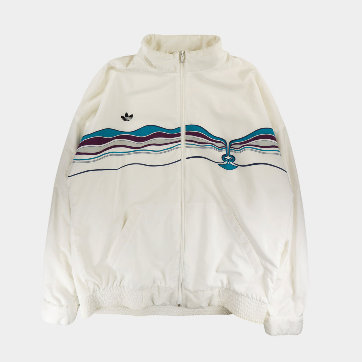 Adidas Винтидж 80-те Бяло Горнище