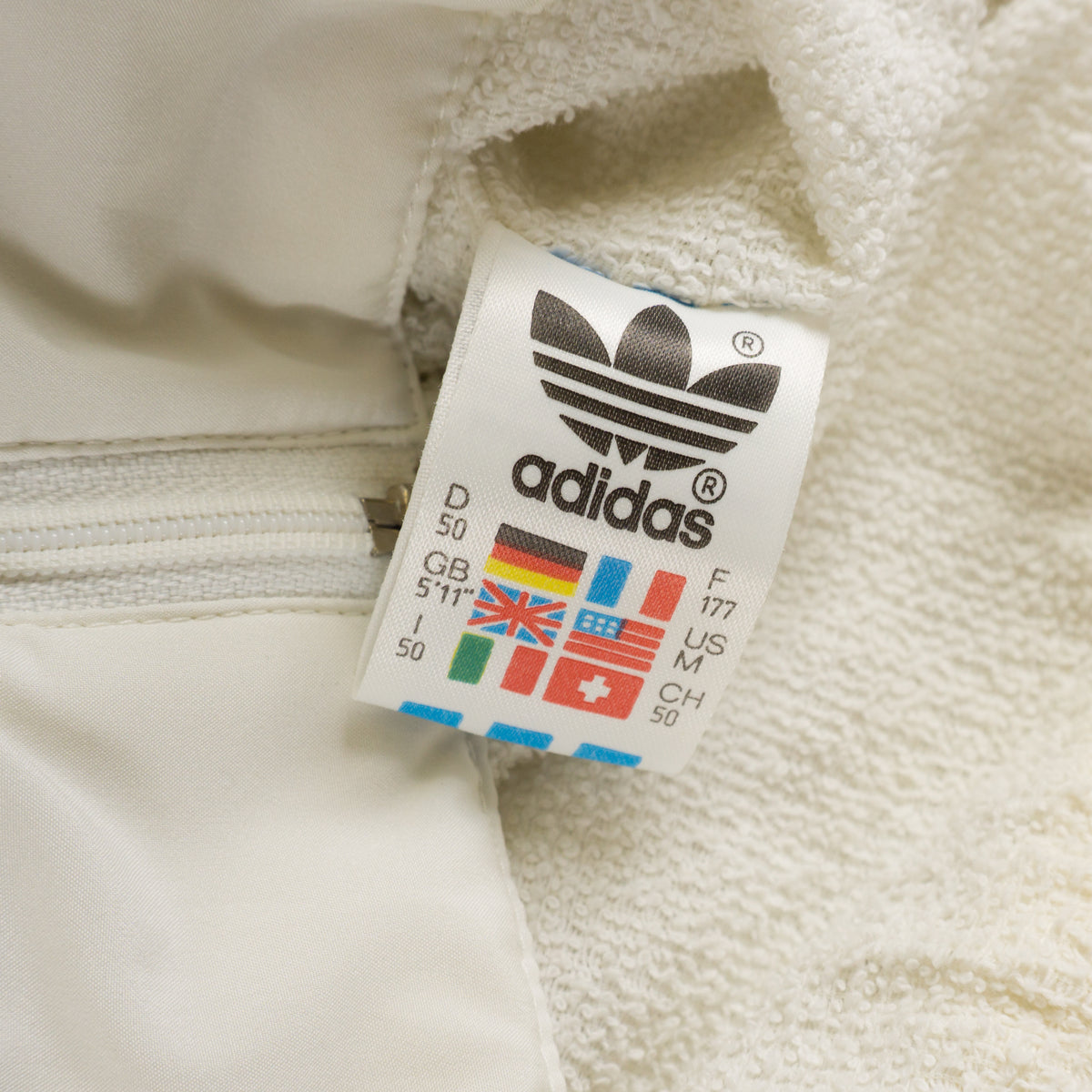 Adidas Винтидж 80-те Бяло Горнище