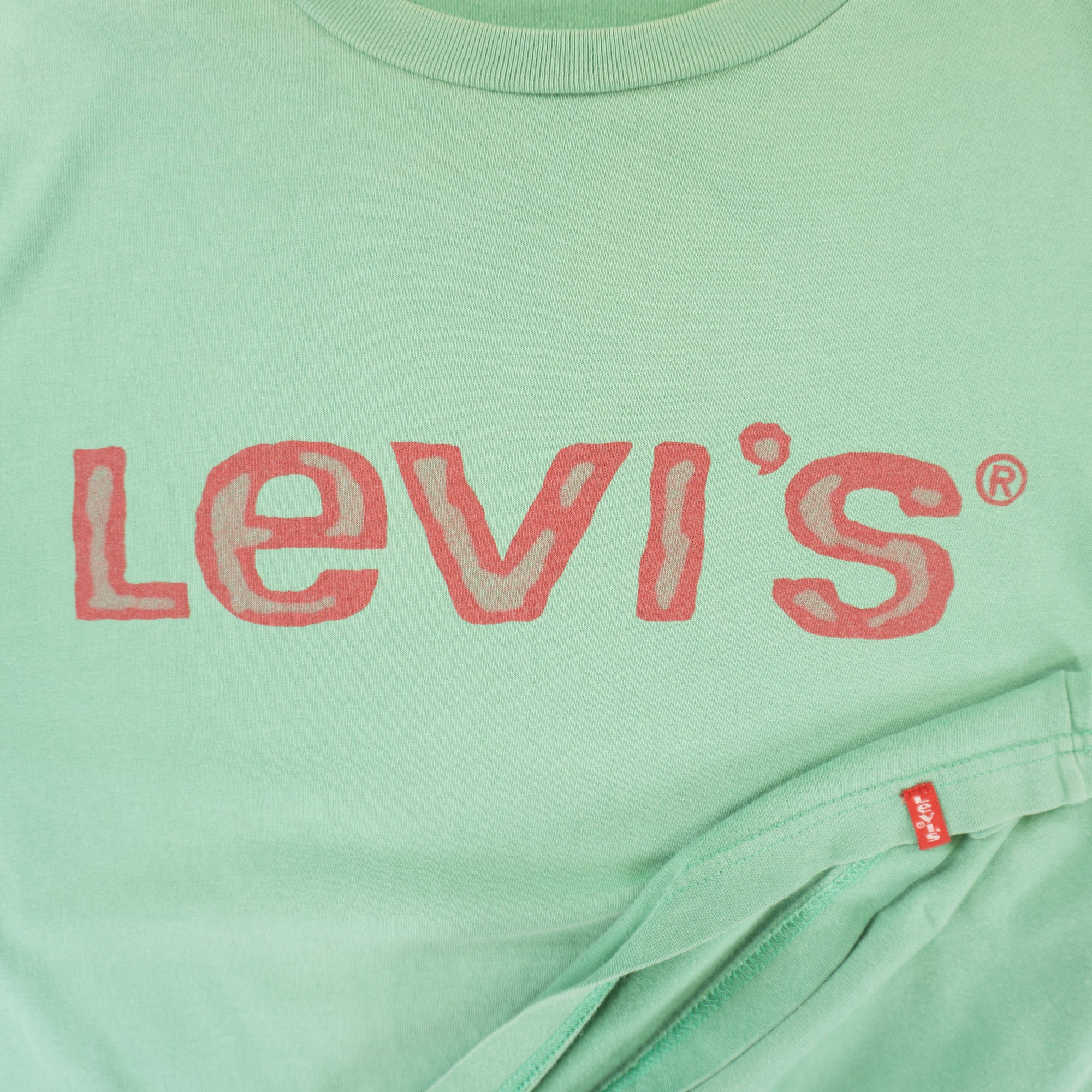 Levi's Red Tab Зелена Винтидж Тениска