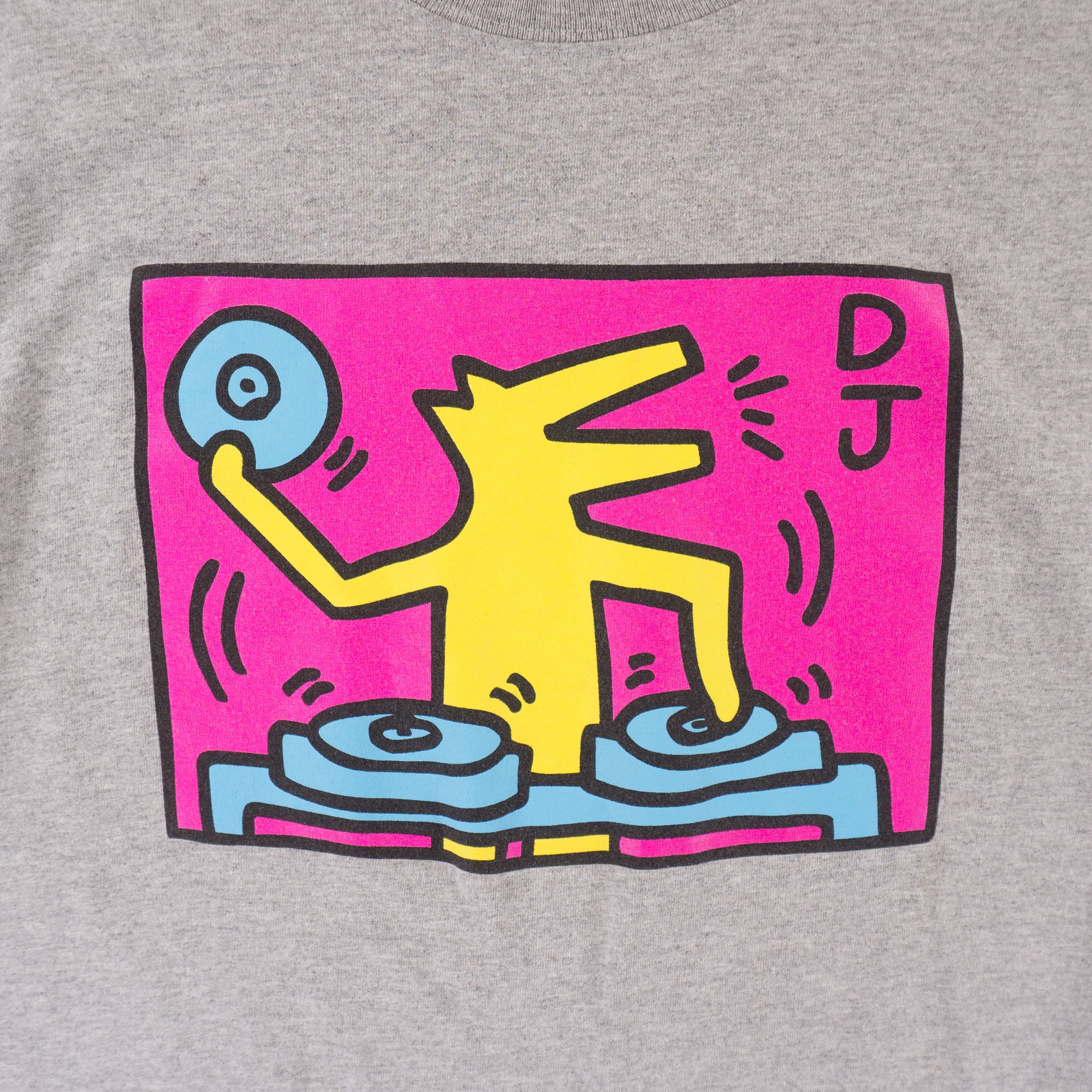 Keith Haring Сива Тениска с Графика