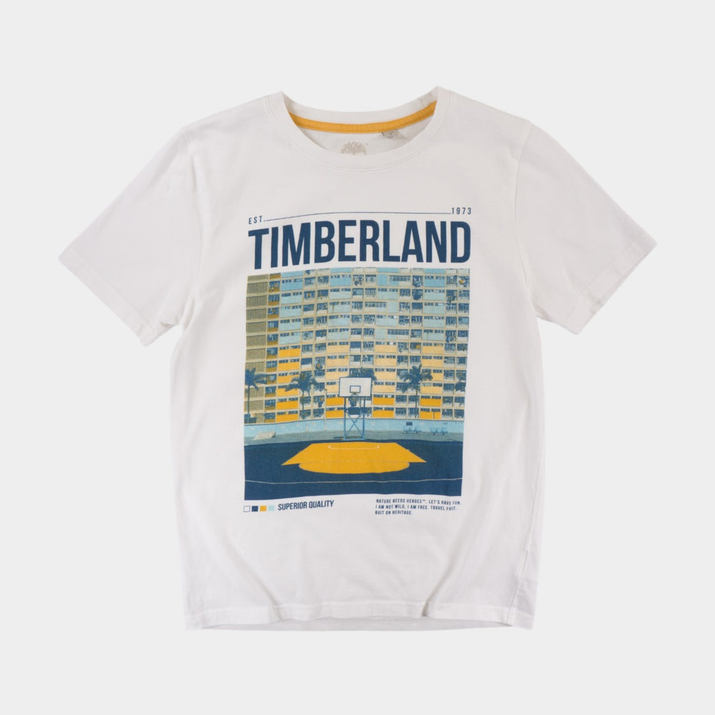 Timberland Бяла Тениска с Графика