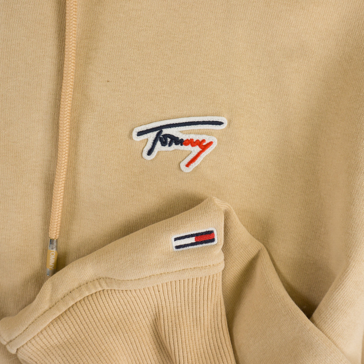 Tommy Hilfiger Бежов Суичър с Цип