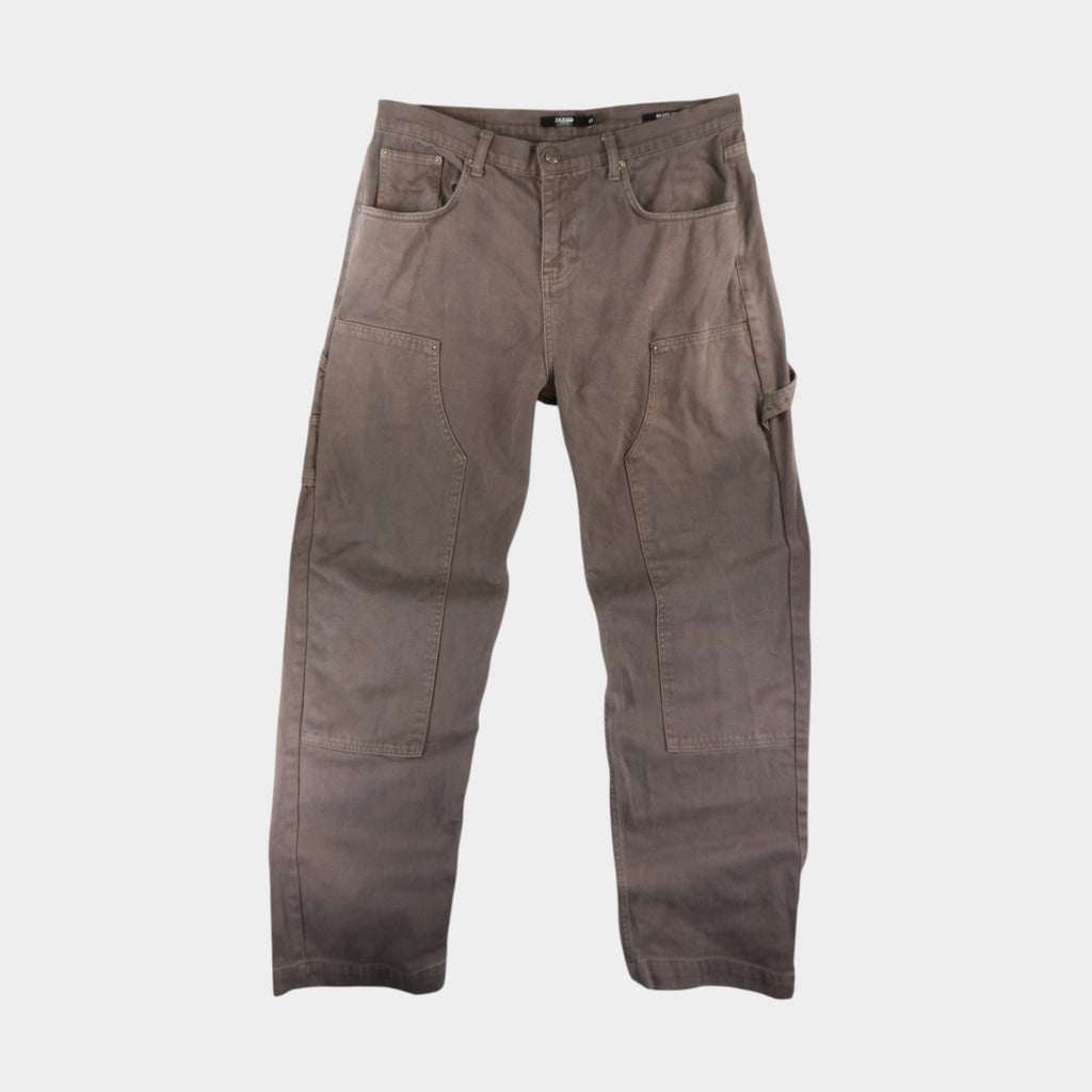 Jaded London Double Knee Carpenter Кафяви Дънки