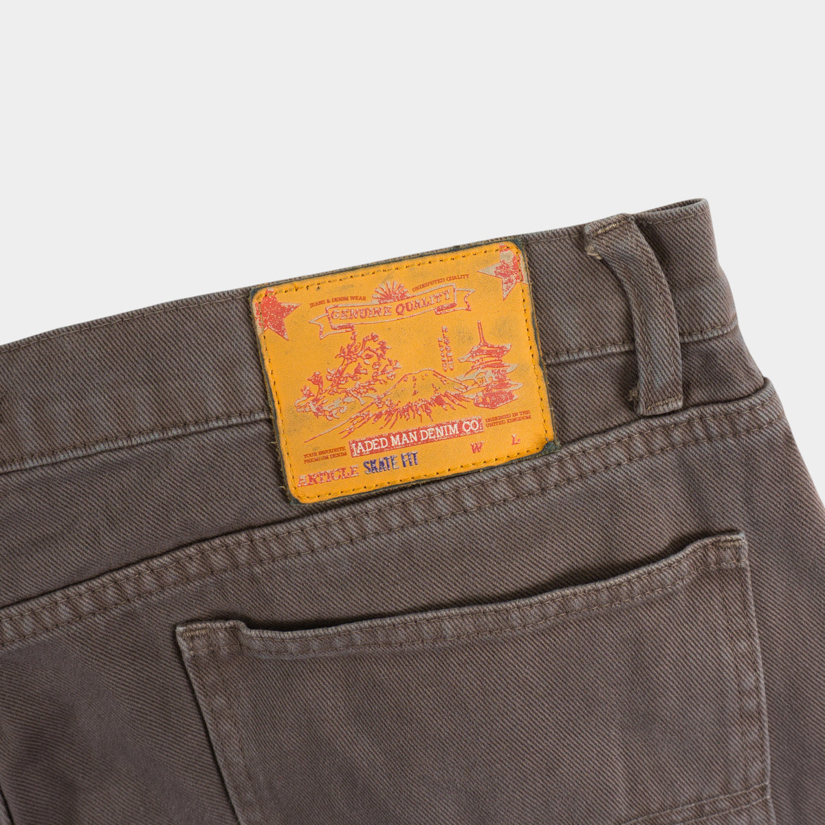 Jaded London Double Knee Carpenter Кафяви Дънки