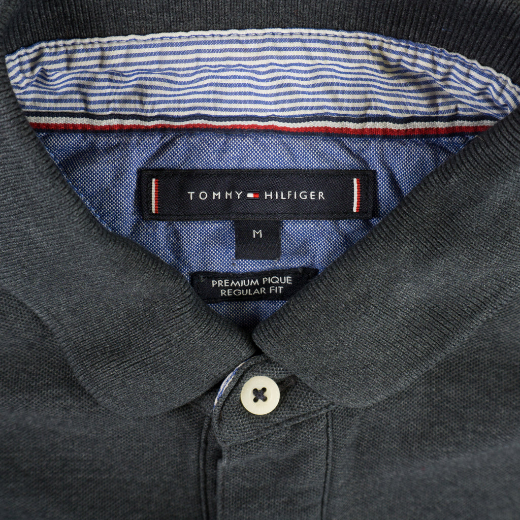 Tommy Hilfiger Сива Тениска с Яка