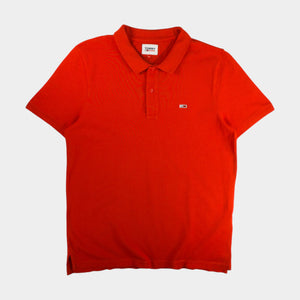Tommy Hilfiger Червена Тениска с Яка