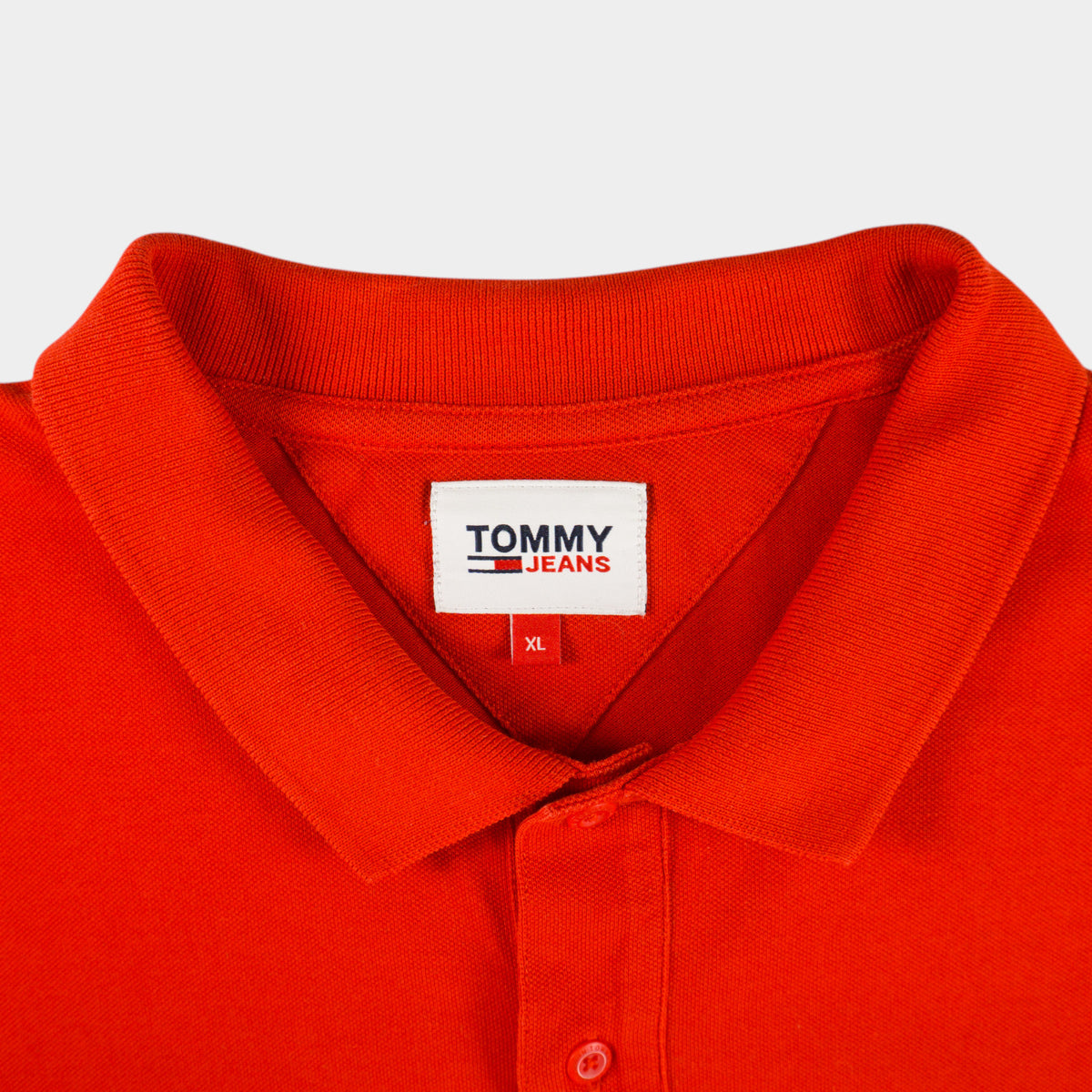 Tommy Hilfiger Червена Тениска с Яка