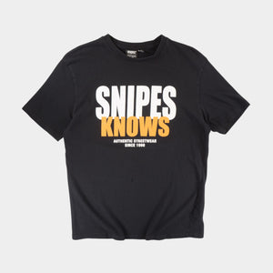 Snipes Черна Тениска с Графика