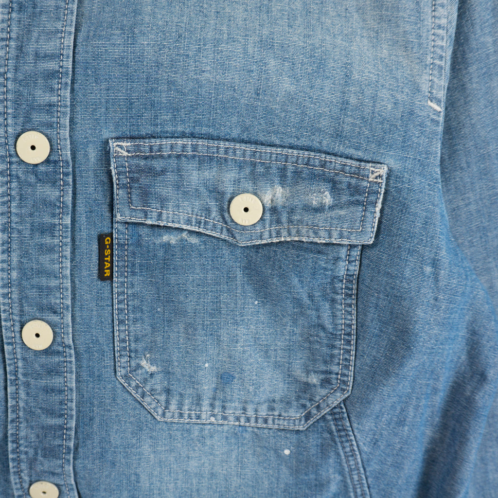 G-Star Raw Дънкова Риза с Дълъг Ръкав