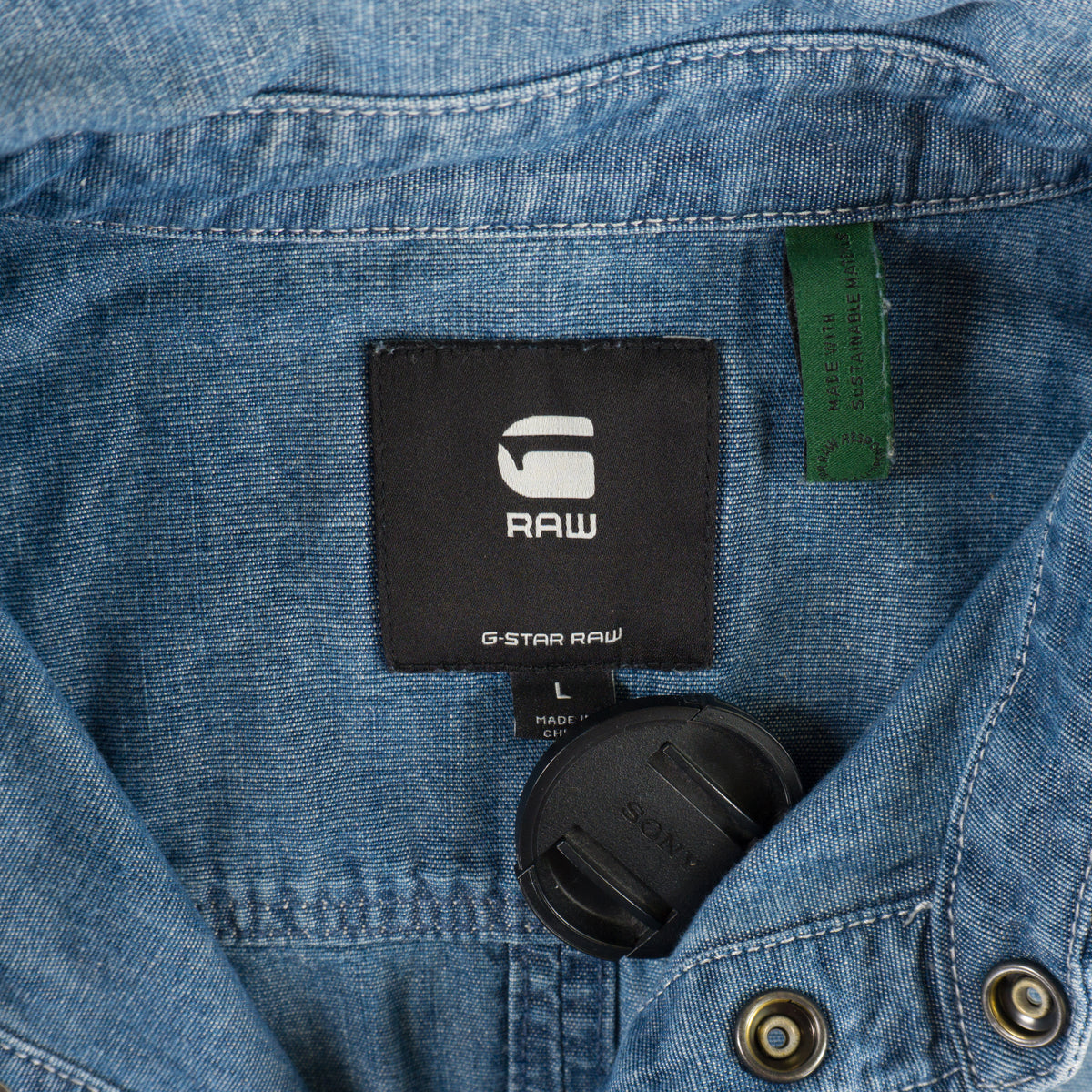 G-Star Raw Дънкова Риза с Дълъг Ръкав