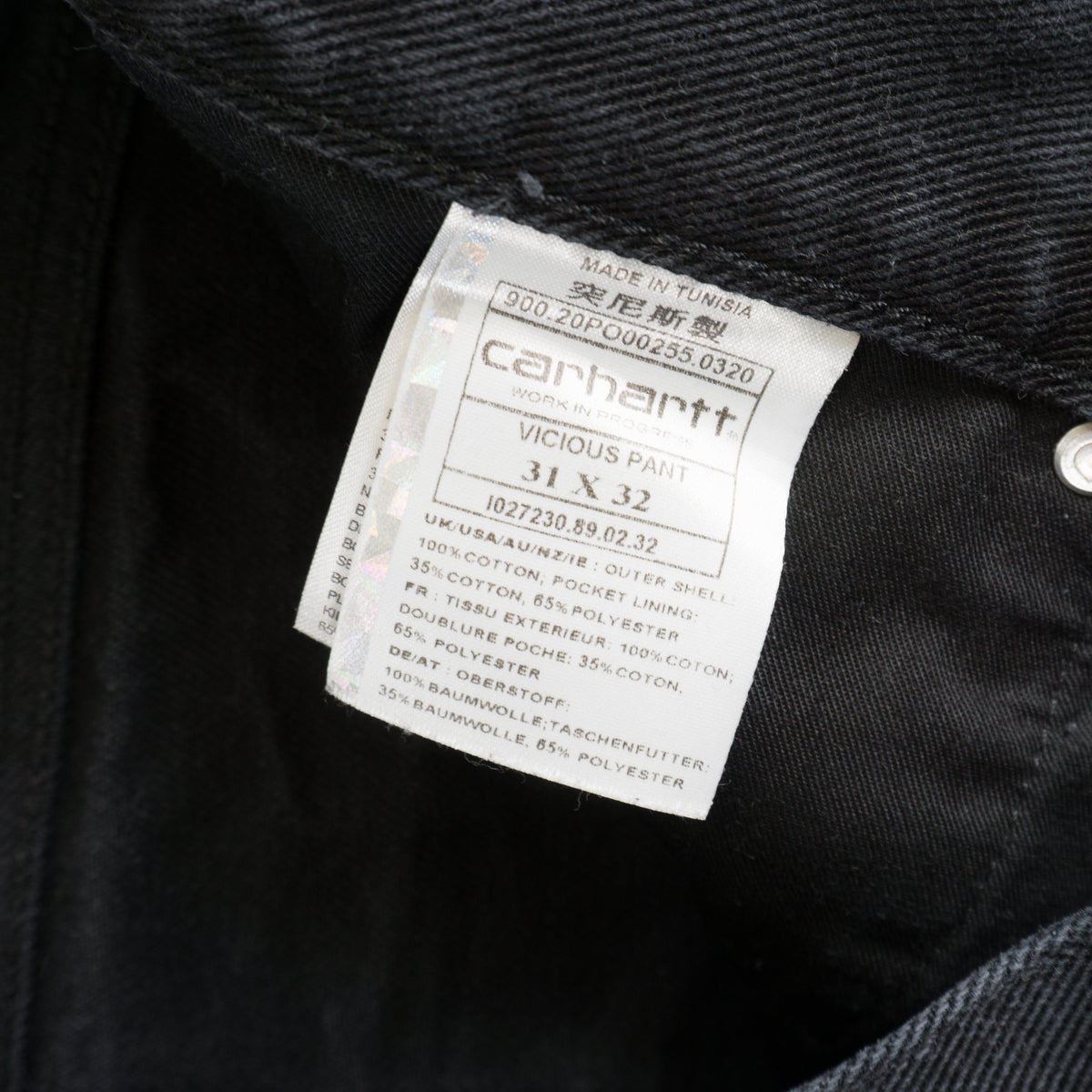 Carhartt WIP Vicious Черни Дънки