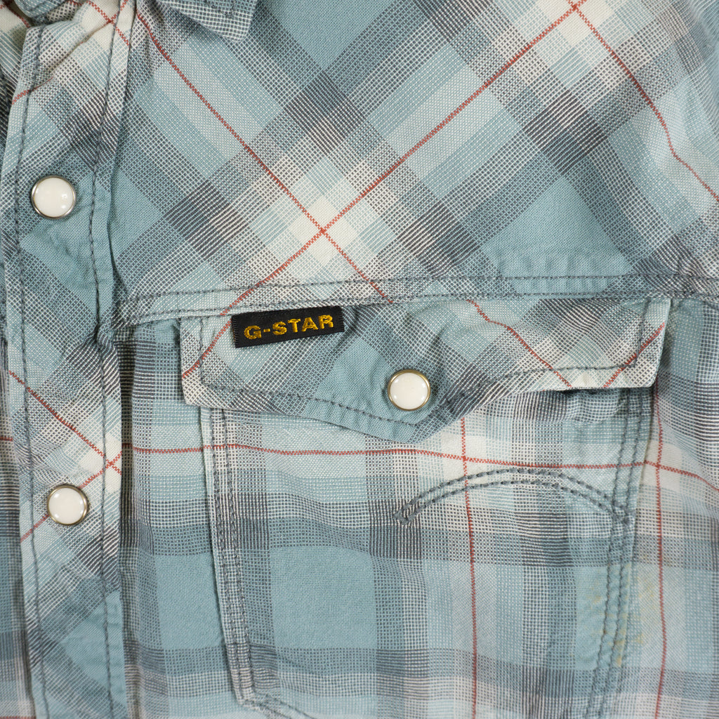 G-Star Raw Карирана Риза с Дълъг Ръкав