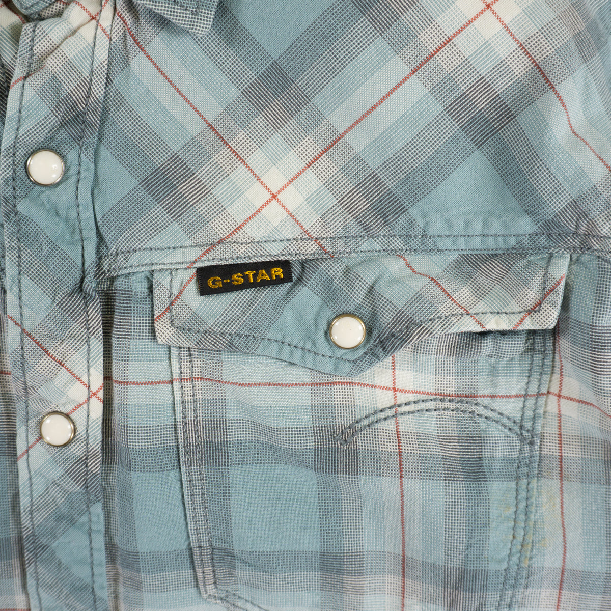 G-Star Raw Карирана Риза с Дълъг Ръкав