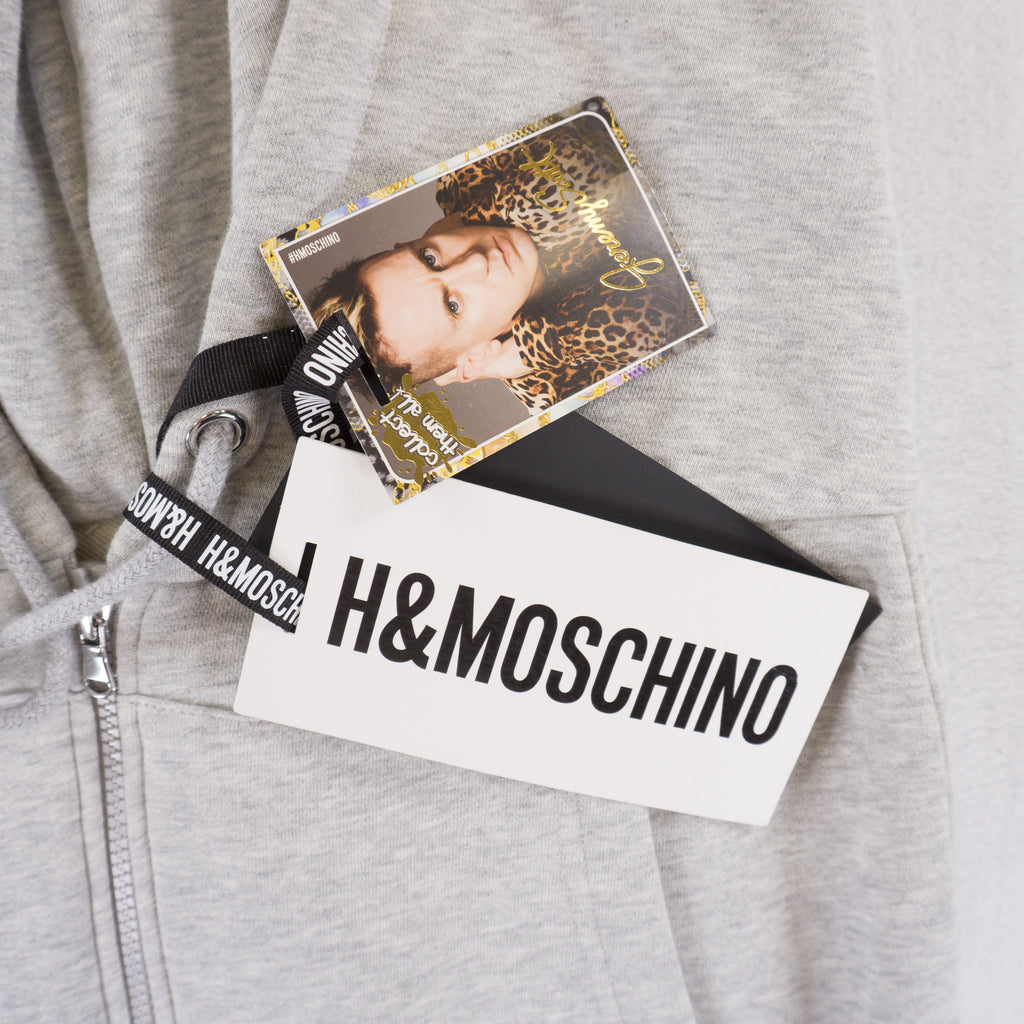 H&M X Moschino Сива Пола/Суичър