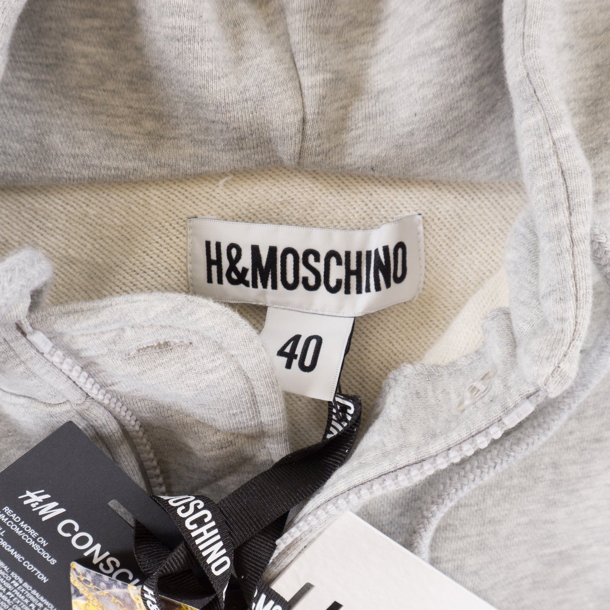 H&M X Moschino Сива Пола/Суичър