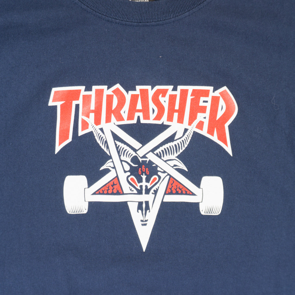 Thrasher Тъмно Синя Тениска