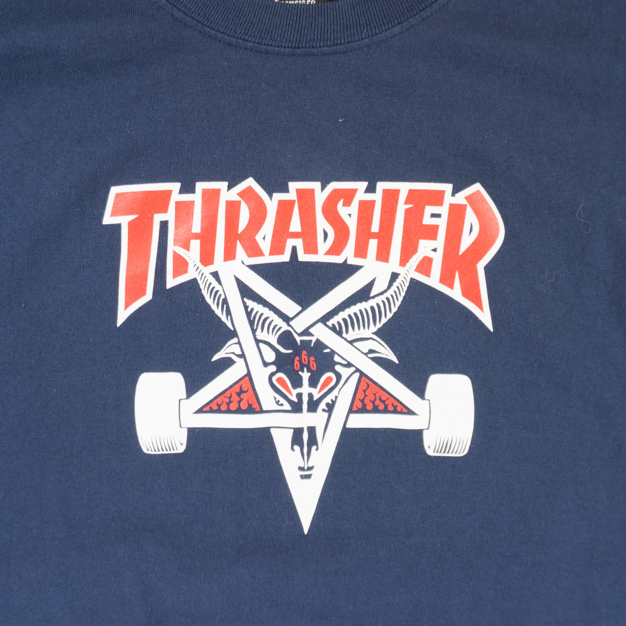 Thrasher Тъмно Синя Тениска