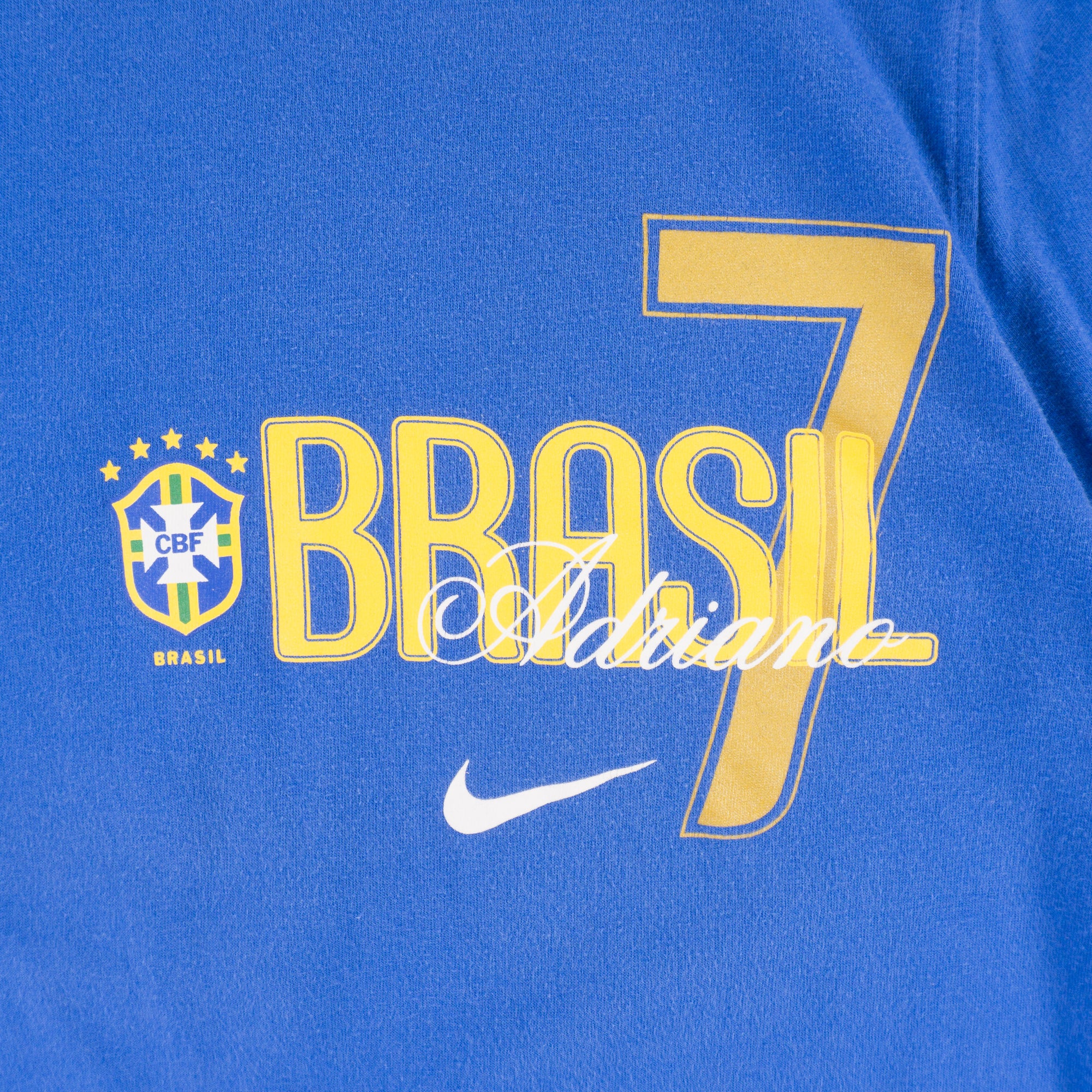 Nike Vintage Синя Тениска Adriano Бразилия