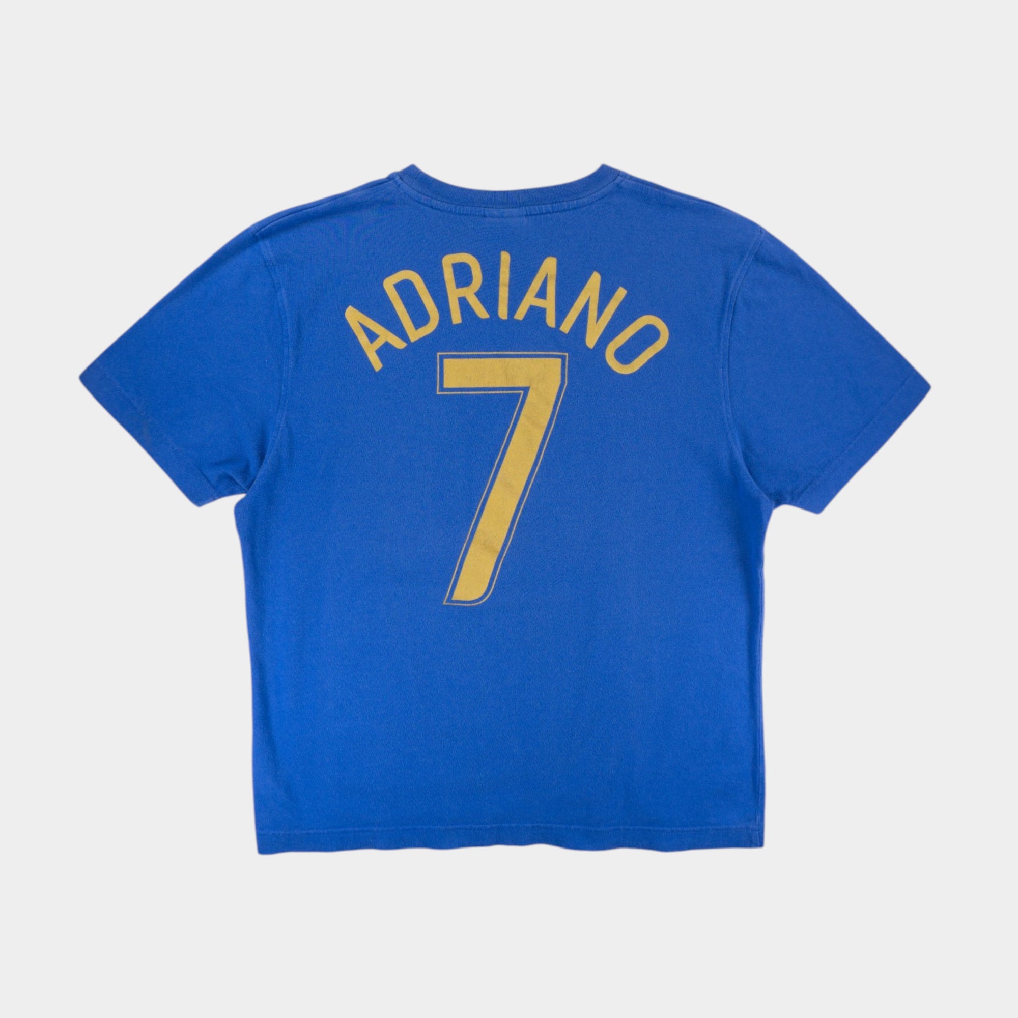 Nike Vintage Синя Тениска Adriano Бразилия