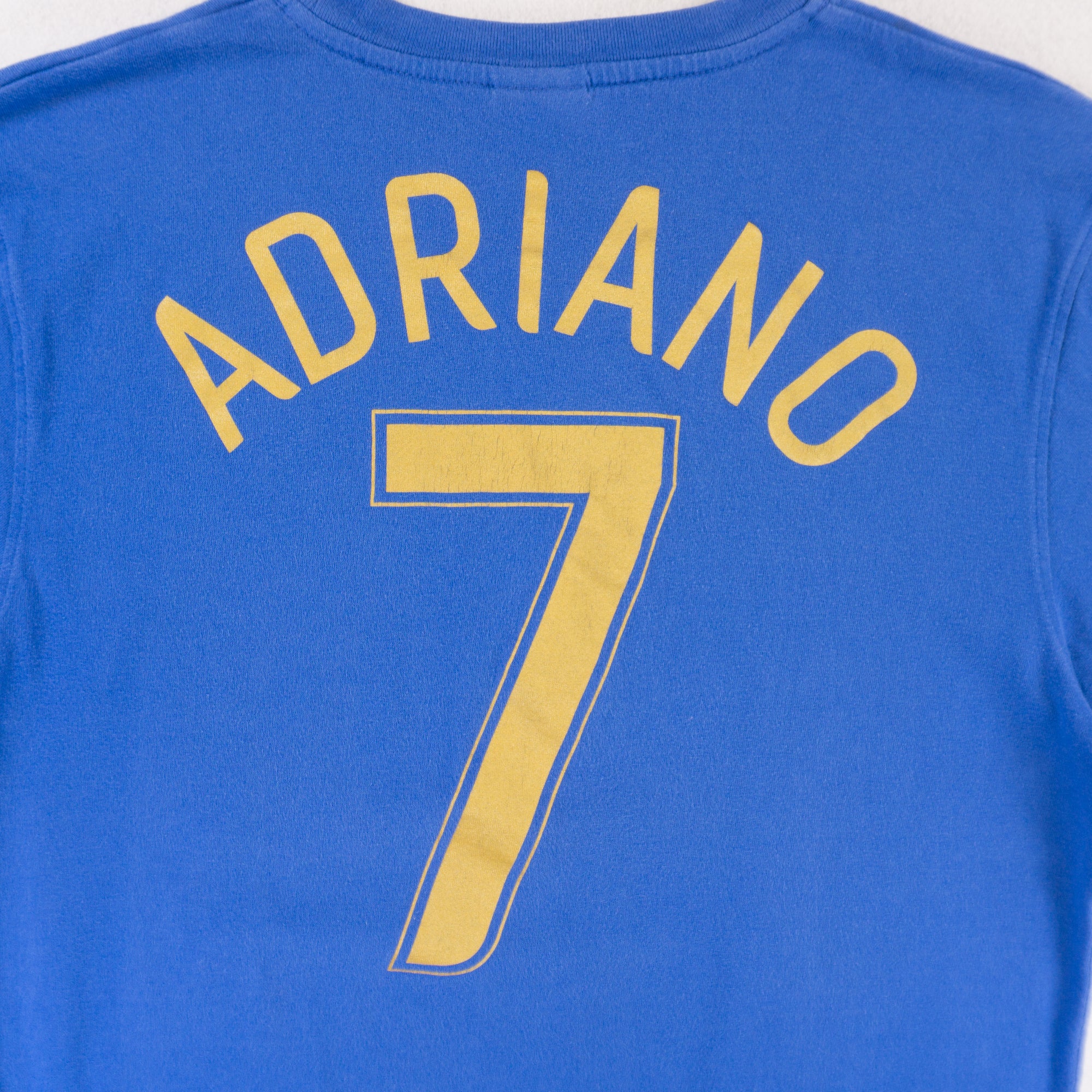 Nike Vintage Синя Тениска Adriano Бразилия