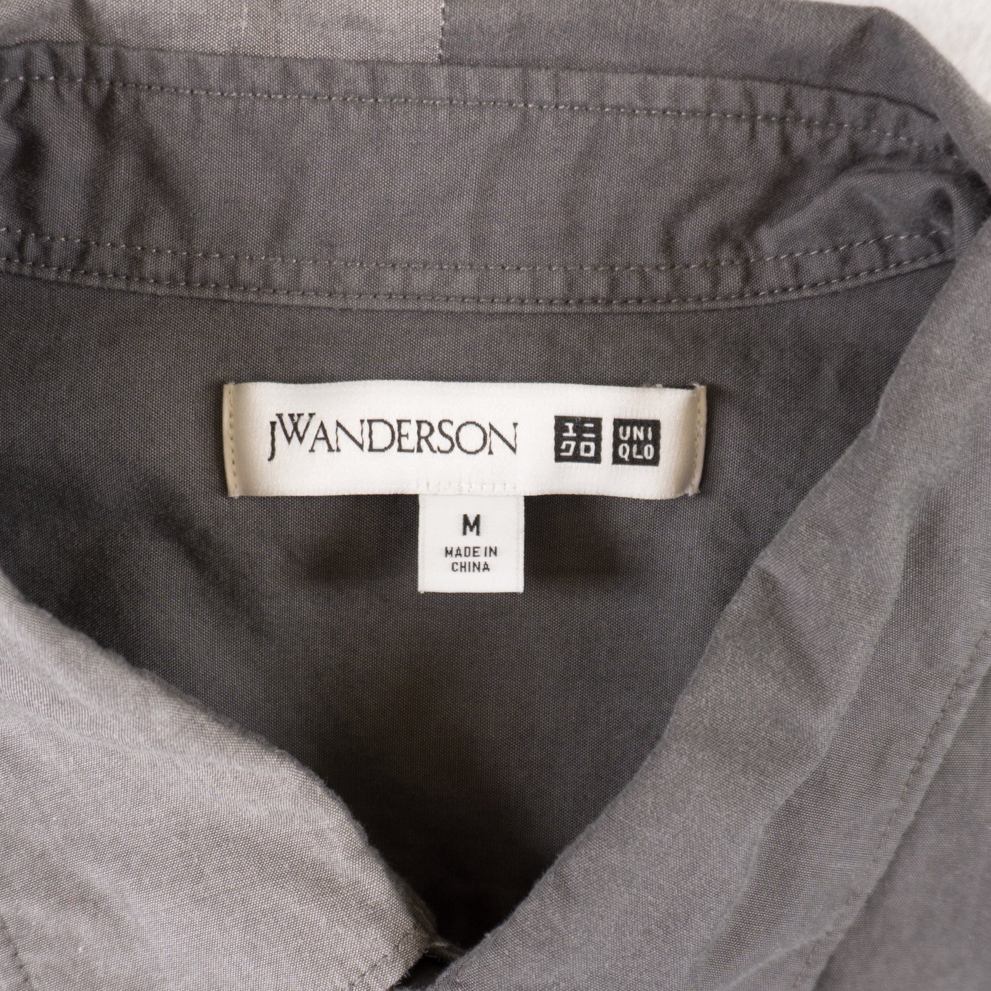 Uniqlo X JW Anderson Сива Риза с Къс Ръкав