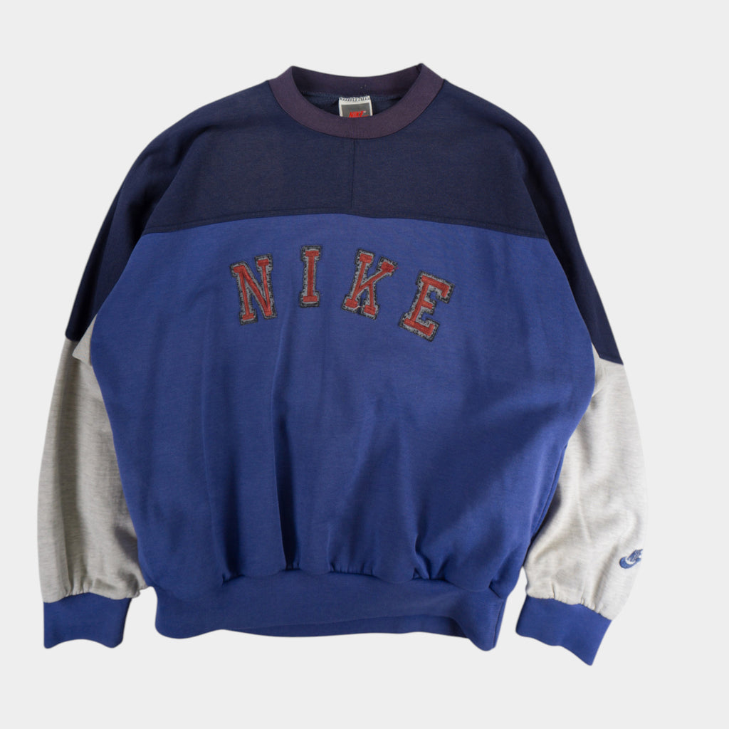 Nike Винтидж 80-те Синя Блуза