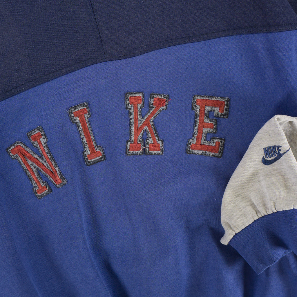 Nike Винтидж 80-те Синя Блуза
