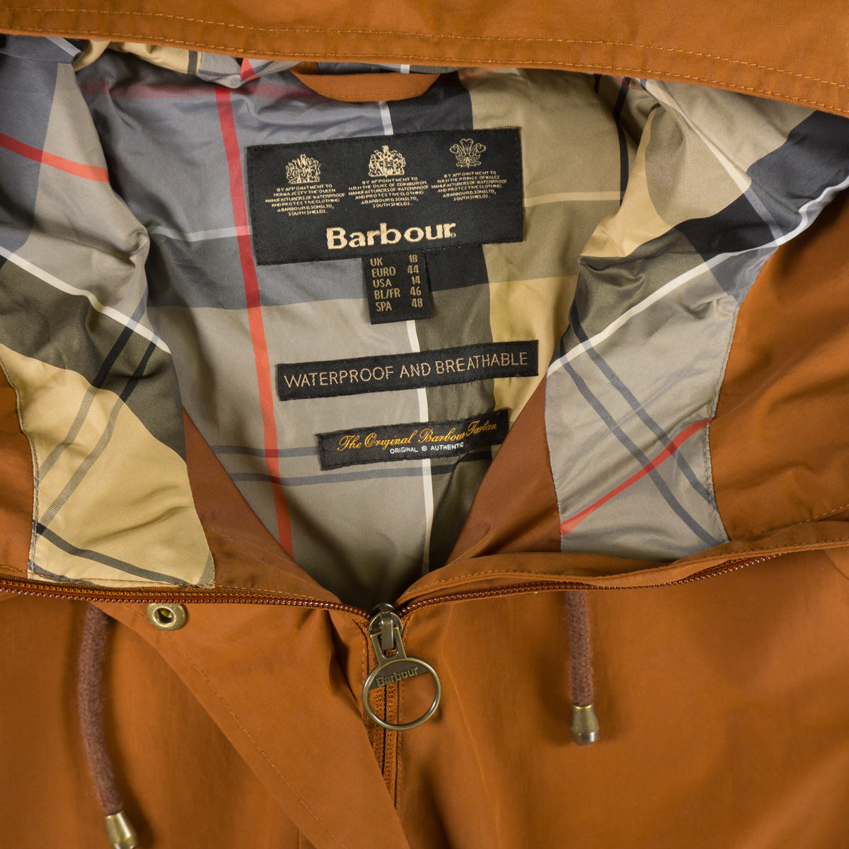 Barbour Кафяво Водоустойчиво Парка Яке