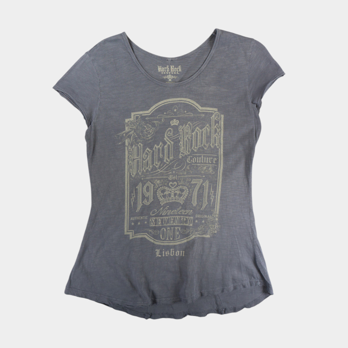 Hard Rock Couture Сива Тениска с Графика