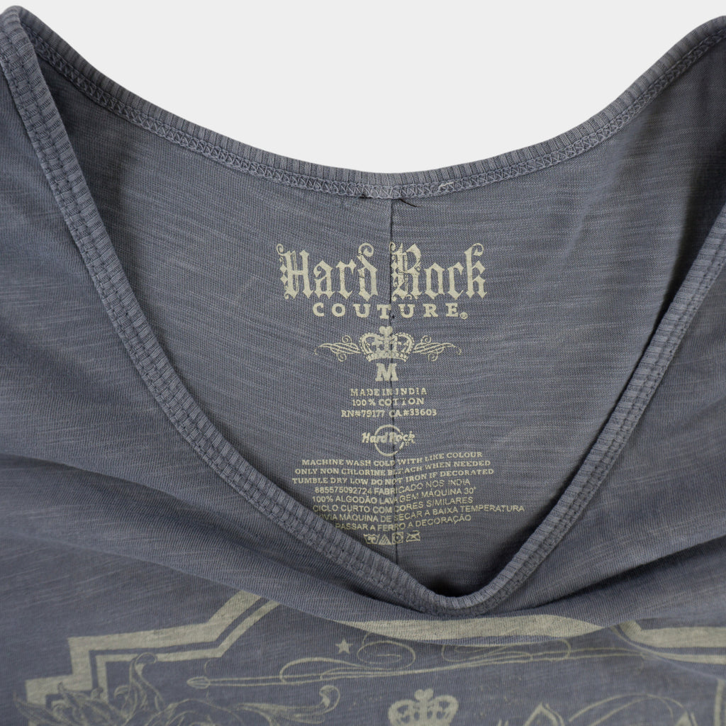 Hard Rock Couture Сива Тениска с Графика