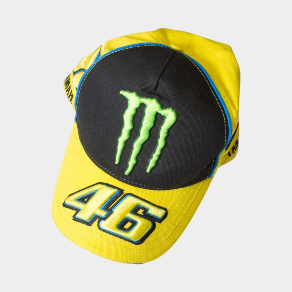 VR46 Жълто/Черна Състезателна Шапка
