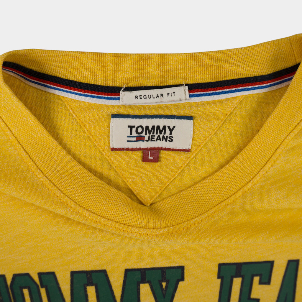 Tommy Hilfiger Жълта Тениска с Графика