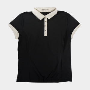 Nike Golf Dri-Fit Черна Тениска с Яка