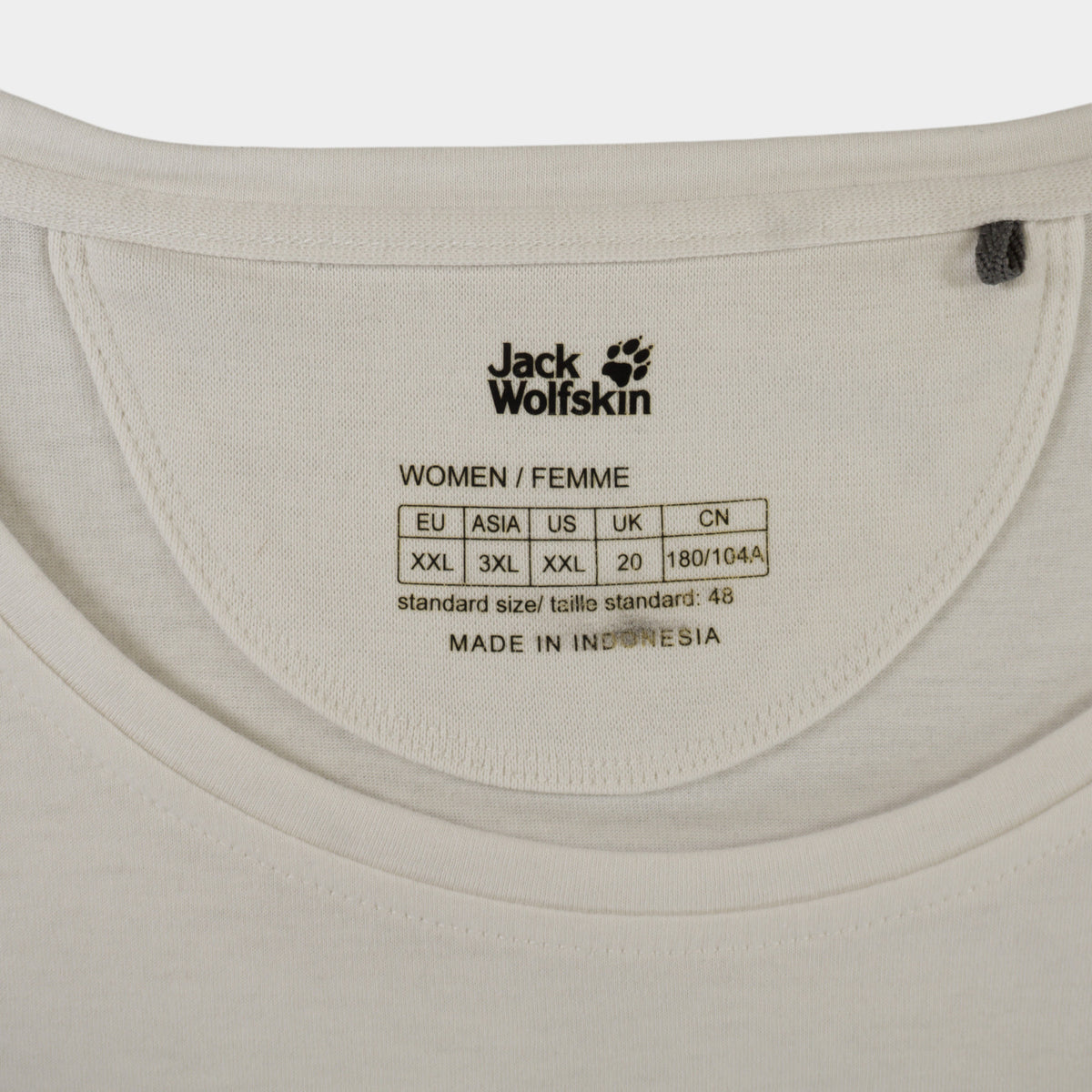 Jack Wolfskin Бяла Тениска с Графика