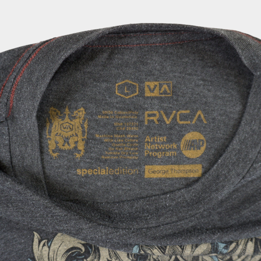 RVCA Y2K Сива Тениска с Графика