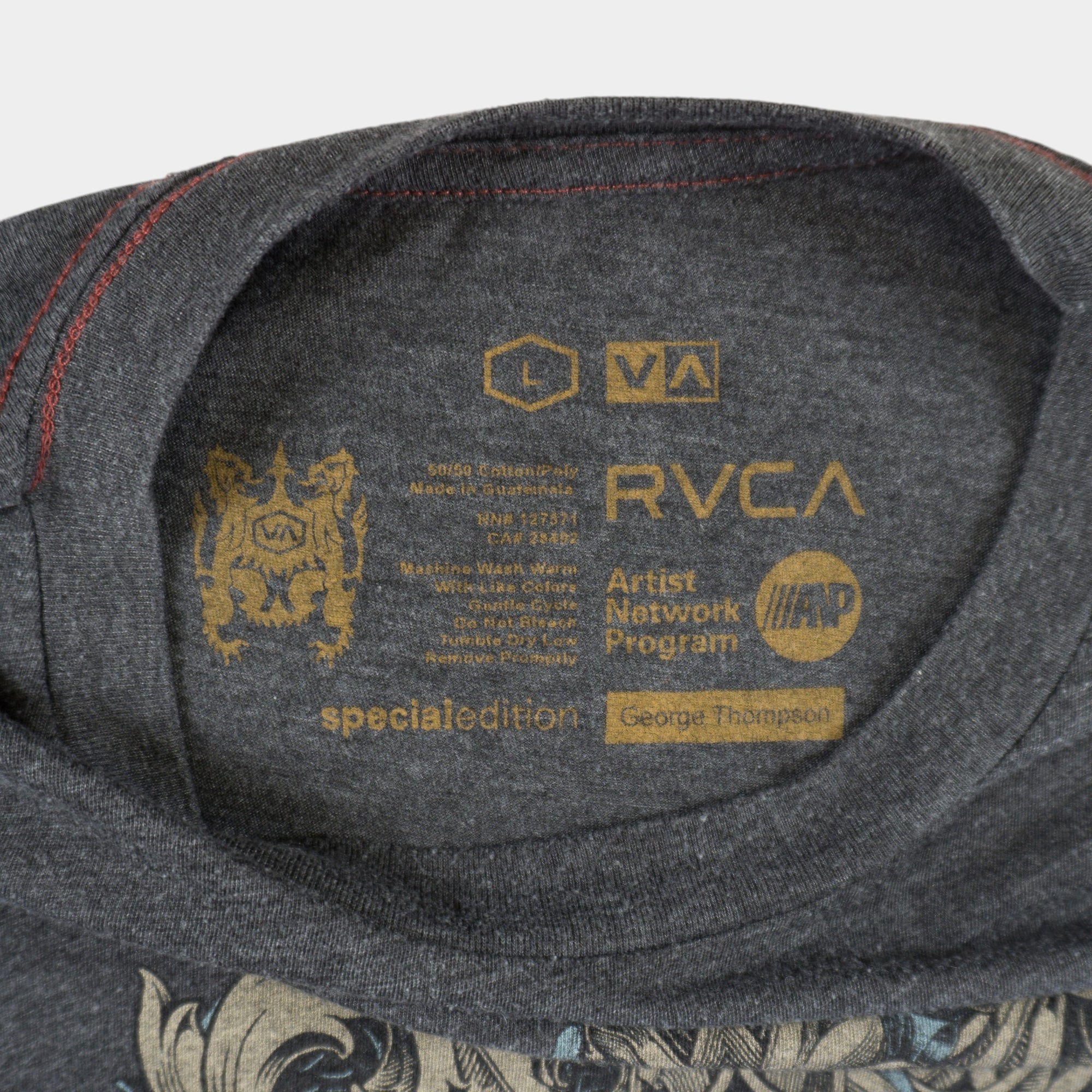 RVCA Y2K Сива Тениска с Графика
